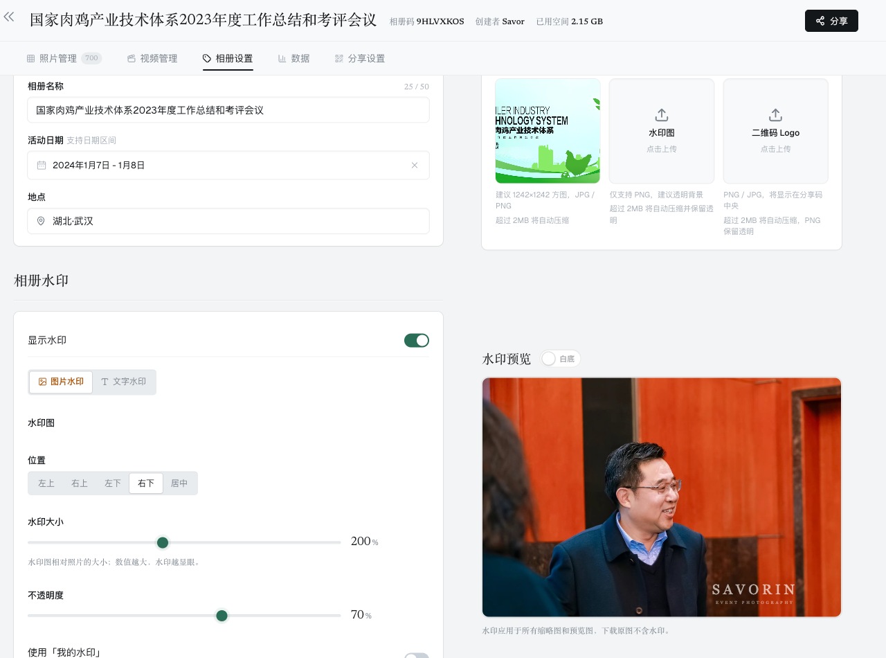 品牌标识与水印设置